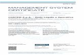 MANAGEMENT SYSTEM CERTIFICATE - ISO... · ISO 14001:2015 Valutato secondo le prescrizioni del Regolamento Tecnico RT-09/ Evaluated according to the requirements of Technical Regulations