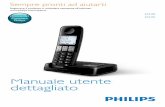 Manuale utente dettagliato - Philips4 IT 2 Telefono Congratulazioni per l'acquisto e benvenuti in Philips! Per usufruire di tutti i servizi di assistenza offerti da Philips, registrare