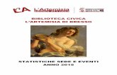 BIBLIOTECA CIVICA · 2019-05-03 · La passione di Artemisia Libri su Artemisia Gentileschi in occasione della donazione dell'opera d'arte dei carcerati di Bollate 15 Per fortuna