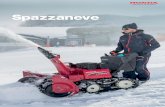 Spazzaneve - Honda...Non sarà più necessario spalare la neve a mano Gli spazzaneve monostadio Honda sono macchine semplici e resistenti, in grado di rimuovere la neve in profondità,