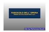 FASCICOLO DELL OPERA · 2014-05-13 · dell’opera, dell ’esecuzione di ... manuale d'uso ed il manuale di manutenzione redatti in fase di progettazione, in considerazione delle