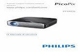 Registrare il prodotto e richiedere assistenza all ...1 Philips PPX4935 Panoramica Benvenuti Gentile cliente, grazie per la sua ottima decisione di acquistare questo proiettore tascabile
