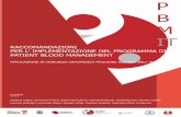 RACCOMANDAZIONI PER L' IMPLEMENTAZIONE DEL …pbm.centronazionalesangue.it/MC-API/Risorse... · raccomandazioni per l' implementazione del programma di patient blood management applicazione