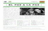 X FABIO SIMONI - EL PAZ A LA PAZ - Comundo · “Doble Aguinaldo”, anche conosciuto sotto il nome di “Esfuerzo por Bolivia”. Un decreto che ha come obiettivo una ridistribuzione