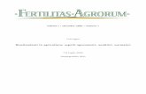 Biostimolanti in agricoltura: aspetti agronomici, analitici, normativi · 2012-09-24 · Fertilitas Agrorum sarà provvista di un comitato scientifico ed è prevista una cadenza inizialmente