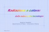 Rosanna Capelletti Dipartimento di Fisica –Universitàdi Parma · 2005-11-03 · Fisica 24 ore Aerogel di silice (SiO 2) • silice prodotta con tecnica sol-gel a partire da una