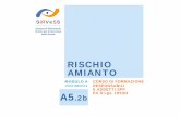 SiRVeSS · 2016-11-08 · RISCHIO AMIANTO SiRVeSS Sistema di Riferimento Veneto per la Sicurezza nelle Scuole A5.2b MODULO A Unità didattica CORSO DI FORMAZIONE RESPONSABILI E ADDETTI