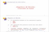 Algebra di Boole - DIMES Unicalsi.deis.unical.it/~talia/aa0304/fond/lezione5x2.pdf · Algebra di Boole: Concetti di base Fondamenti di Informatica - D. Talia - UNICAL 2 10110 01100