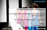 Schedulatore di Magazzino La rivoluzione del modello logistico …events.editricetemi.com/files/doc/Infolog_LM_21-05-2019... · 2019-05-22 · Milano 21 Maggio 2019 Schedulatore di