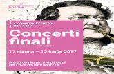Concerti finali - Conservatorio Rossini · W. A. Mozart Das Veilchen K476 ... W. A. Mozart Das Lied der Trennung K519 soprano Vera Del Pino pianoforte Giada Cantelmi (1). SchubertF