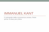 IMMANUEL KANTVita e opere 5 •Alle tre grandi critiche saranno affiancati scritti in cui Kant approfondirà, spiegherà e darà applicazione pratica alle dottrine filosofiche da lui