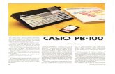CASIO PB-100FA-3. Svitando le due viti del pannello poste-riore si accede all'interno della calcolatrice per la sostituzione delle pile (2 batterie al litio da 3 V ciascuna) e per