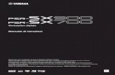 PSR-SX900/SX700 - Manuale di istruzioni - Yamaha Corporation · Yamaha declina qualsiasi responsabilità per i danni derivanti da un utilizzo non corretto o dalle modifiche apportate