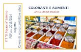 ANNA MARIA MADAIO Salerno 14 à Coloranti e Alimenti.pdf · Pigmenti Inorganici Naturali Sono minerali, di solito ossidi o solfuri di uno o più metalli o terre rare, estratti da