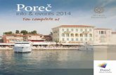 Welcome to Pore - Istria · znamenitosti grada - le curiositÁ della cittÁ the town's attractions - sehenswÜrdigkeiten dogaÐanja - avvenimenti events - events smjeŠtaj - aloggio