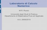 Laboratorio di Calcolo Numericomrrusso/Didattica/ESE_CN...Nel metodo di eliminazione di Gauss il sistema lineare di partenza viene trasformato in uno equivalente ma di più facile