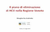 Il piano di eliminazione di HCV nella Regione Veneto · Ulss8 -Berica 83 90 93% Ulss9 -Scaligera 41 72 57% AO PD 99 216 46% AOUI VR 53 156 34% Ospedale Sacro Cuore Don Calabria 5