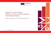 Indicatori dell'economia ternana · Il Prospetto 1.1 consente un confronto tra i principali indicatori economici nella Provincia di Terni, l’Umbria e l’Italia al 30 giugno 2018.
