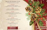 Menù di Natale 2018 - TRATTORIA CAMPAGNARO · Menù di Natale 2018 Aperitivo di benvenuto con buffet ANTIPASTO Polentina e funghi, cotechino Ventaglio di zucchine e formaggio montasio