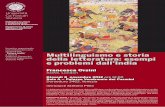 Multilinguismo e storia della letteratura: esempi · Dottorato in Lingue e Civiltà dell’Asia e dell’Africa Mediterranea Dipartimento di Studi sull’Asia e sull’Africa Mediterranea