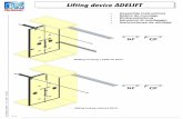 Lifting device ADELIFT›ci/ADELIFT/Adelift JBB... · 4. La scelta del tipo di colla è a discrezione del carrozziere. Consigliamo comunque di utilizzare un adesivo strutturale con