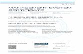 MANAGEMENT SYSTEM CERTIFICATE ISO 14001_2015.pdf · UNI EN ISO 14001:2015 (ISO 14001:2015) Valutato secondo le prescrizioni del Regolamento Tecnico RT-09/ Evaluated according to the