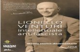 LIONELLO VENTURI - Istituto StoricoLionello Venturi nasce a Modena il 25 aprile 1885. In tenera età si trasferisce con i genitori e il fratello maggiore Aldo a Roma, dove il padre