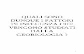 QUALI SONO DUNQUE LE ENERGIE CHE VENGONO STUDIATE DALLA GEOBIOLOGIA INBAR P. 2... · 2006-07-10 · La Geobiologia in genere si occupa di ricercare le zone in cui i fattori di influenza