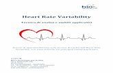 Heart Rate Variability...Heart Rate Variability: tecnica e strumenti di analisi - 3 - Il presente documento è da intendersi proprietà intellettuale ed esclusiva di Biot srl. Ne è