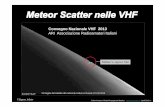 Convegno Nazionale VHF 2013 ARI Associazione Radioamatori ... scatter... · Il Flusso meteorico Si calcola che quotidianamente entrino nell'atmosfera alla velocità' dell'ordine dei