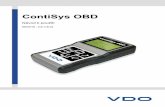 VDO ContiSys OBD · 2016-07-11 · Úvod 3 Softwarová verze ContiSys OBD se ov ěří a v p řípadě, že je dostupná nov ější verze, přístroj se aktualizuje. Jedná se o