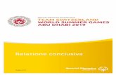 Relazione conclusiva - Special Olympics Switzerland...Dal 14 al 21 marzo 2019 si sono svolti ad Abu Dhabi i World Summer Games di Special Olympics. Quest ’anno è stato l’evento