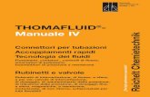 THOMAFLUID Manuale IV Reichelt ChemietechnikTHOMAFLUID®-Manuale IV Connettori per tubazioni Accoppiamenti rapidi Tecnologia dei fluidi Flussimetri, contatori , controlli di flusso,