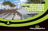 ITA • ENG • ESP ADJUSTABLE PAVING SUPPORT SYSTEMS...La llave de regulación de Italprofili, diseñada para adaptarse a todos los modelos, con la excepción de los suelos de tarima,