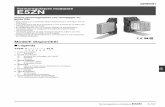 Termoregolatore modulare E5ZN...guida DIN • Due canali per il controllo della temperatura in soli 22,5 mm di larghezza • La sostituzione del termoregolatore non richiede la modifica