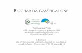 BIOCHAR DA GASSIFICAZIONE - OPENFIELDS · 2014-12-03 · carbone vegetale: generalitÀ il carbone vegetale È il prodotto del processo di carbonificazione di biomasse, ( cioÈ la