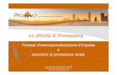 Processi d’internazionalizzazione d’impresa e strumenti di …data.chiantibanca.it/media/intervento_PromoSiena_seminar... · 2012-09-21 · Promosiena SPA, Piazza Matteotti, 30,