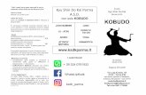 KOBUDO martedì4settembre2019 KOBUDO · 2019-08-22 · Scuola Kyu Shin Do Kai Parma A.S.D. KOBUDO Al martedì, 20:00-21:00 Stagione 2019-2020 Via Luigi Anedda, 9A 43122 –Parma (PR)