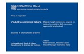 L’industria cosmetica italianausers.unimi.it/.../uploads/2019/05/LIndustria-cosmetica-in-Italia.pdf · L’industria cosmetica è un settore “ guidato dalla scienza” e altamente