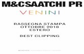 RASSEGNA STAMPA OTTOBRE 2018 ESTERO BEST ......La verrerie d'art selon Venini Pénétrer dans ratelier Venini Vile de Murano shpparente à voyage dans le temps oà le spectacle se
