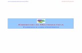 Esercizi di Matematica · 2008-10-01 · Esercizi di Matematica Funzioni e loro proprietà  Studio di Funzioni