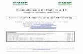 Campionato di Calcio a 11calciouisparezzo.it/media/all_news/cu6 calcio a 11.pdf · 2017-08-28 · Comunicato Ufficiale Lega Calcio UISP Arezzo - C.U. n. 6 del 04/10/2016 Pagina 7