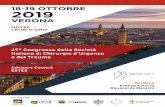 HOTEL LEON D’ORO · 2019-10-10 · Con il patrocinio di: 18-19 OTTOBRE 2019 VERONA HOTEL LEON D’ORO 47° Congresso della Società Italiana di Chirurgia d’Urgenza e del Trauma