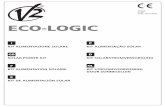 ECO-LOGIC - V2 Home...• Utilizzare solo il pannello cod. 172801 fornito da V2 • Per collegare i due pannelli in parallelo utilizzare un cavo 2x1mm2 • Se la lunghezza del cavo
