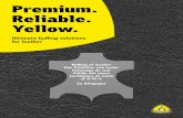 Premium. Reliable. Yellow. · Ovviamente potete acquistare le migliori materie prima, i migliori prodotti chimici dal laboratorio per la lavorazione a umido fino alla riconcia della