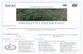 PROGETTO DEFINITIVO− Delibera Giunta Regionale Toscana 21 Ottobre 2013, n 857 Definizione dei criteri per la redazione della documentazione di impatto acustico e della relazione