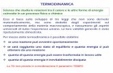 TERMODINAMICA - University of Cagliari · 2016-01-22 · TERMODINAMICA Scienza che studia le relazioni tra il calore e le altre forme di energia coinvolte in un processo fisico o