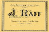  · Cavatine. Joachim Raff, op. 85 Larghetto, quasi Andantino. VIOLINO. PIANO. 21 COLLEœ110N LITOLFF No. 2491 pp