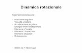 Dinamica rotazionalecobal/marina_dinamicaIV.pdf · 2014-04-21 · rotamonale della quantità dl moto? Momento angolare: è un vettore, di solito indicato con L, defimto come dove