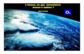 L’Ozono, un gas atmosferico buono o cattivo · L’ozono è una molecola insatura : due electtroni sono comuni a tre atomi. Questo provoca una forte instabilità chimica, quindi